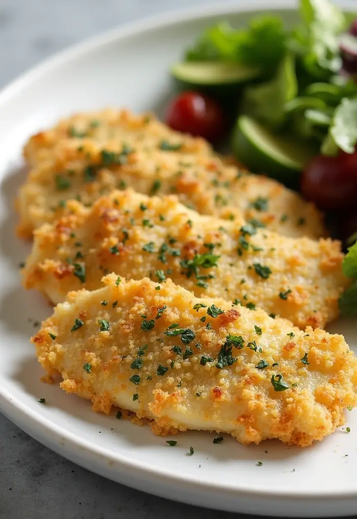 25 Healthy Meals for Lunch That Keep You Full All Day - 20. Garlic Parmesan Crusted Fish