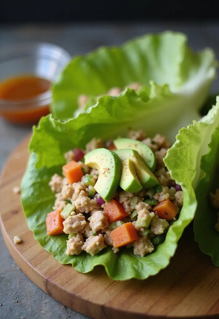 25 Healthy Meals for Lunch That Keep You Full All Day - 6. Tuna Salad Lettuce Wraps