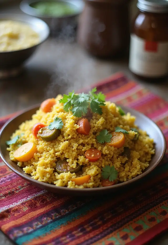 25 Healthy Meals for One (Perfect for Solo Nights In) - 11. Vegetable Upma: A Breakfast Classic