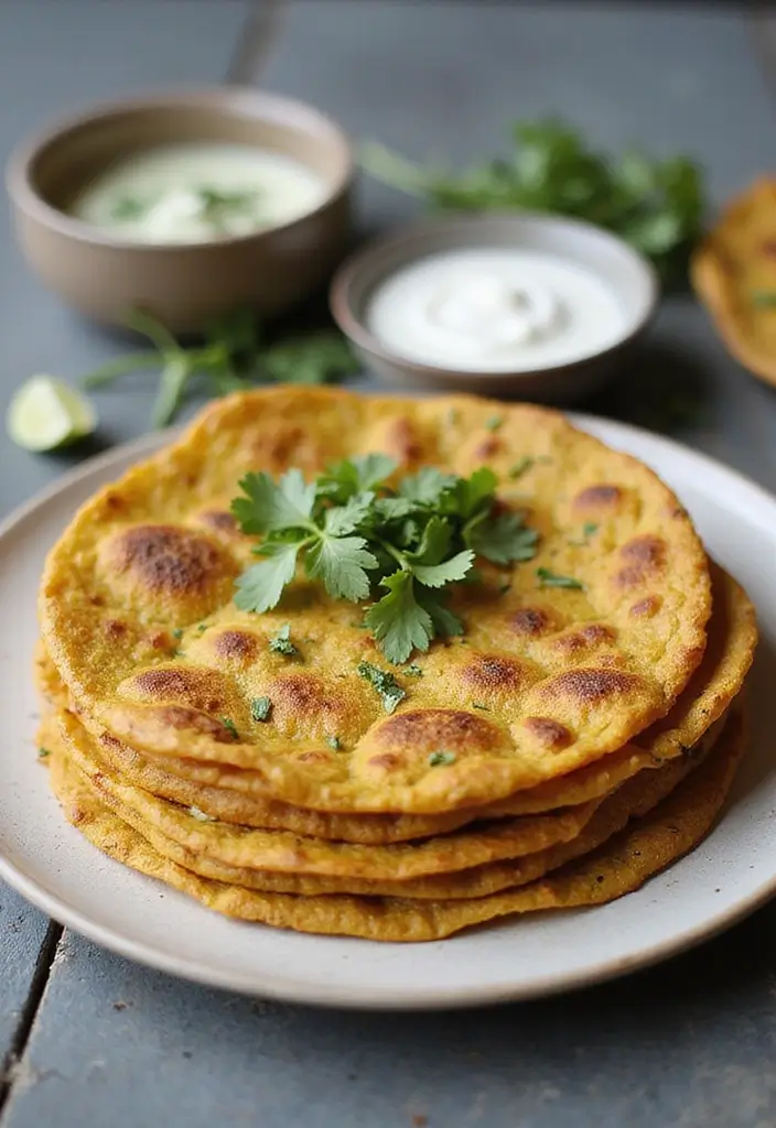 25 Healthy Meals for One (Perfect for Solo Nights In) - 23. Methi Thepla: A Flavored Flatbread