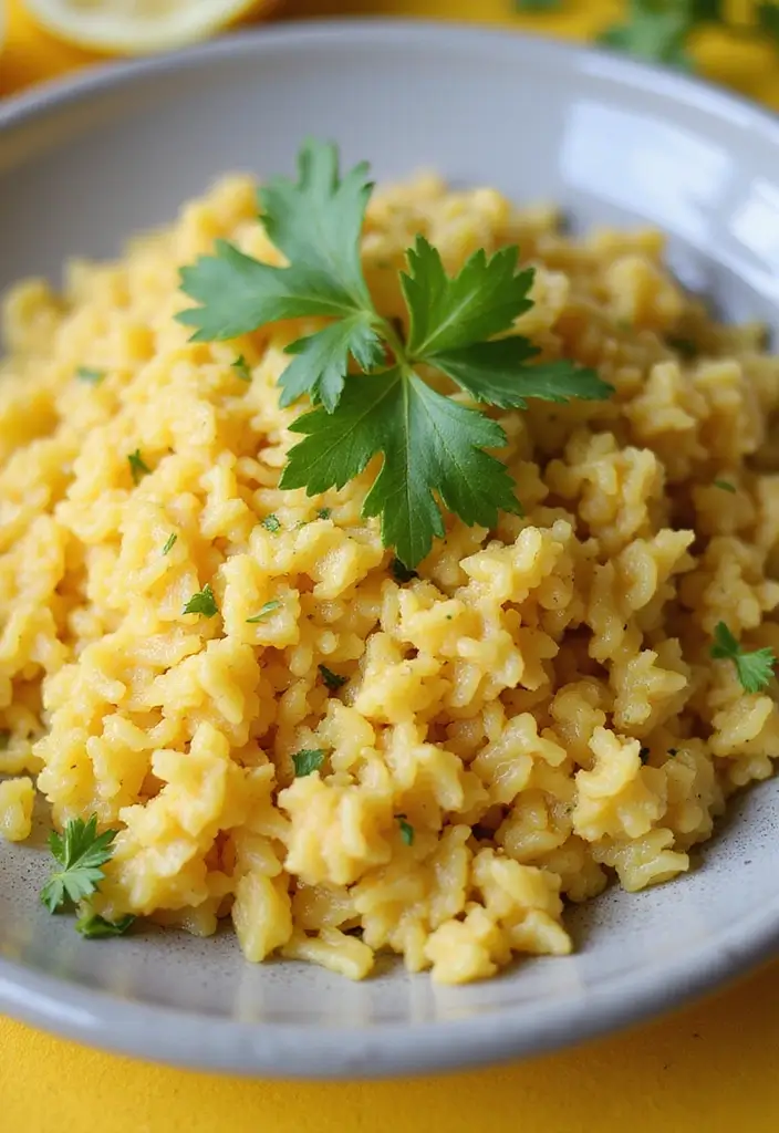 25 Healthy Meals for One (Perfect for Solo Nights In) - 25. Ginger Lemon Rice: Zesty and Refreshing