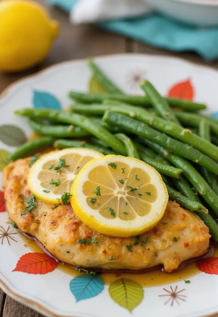 25 Healthy Prep Meals That Save You Time Every Week - 21. Lemon Butter Chicken and Green Beans