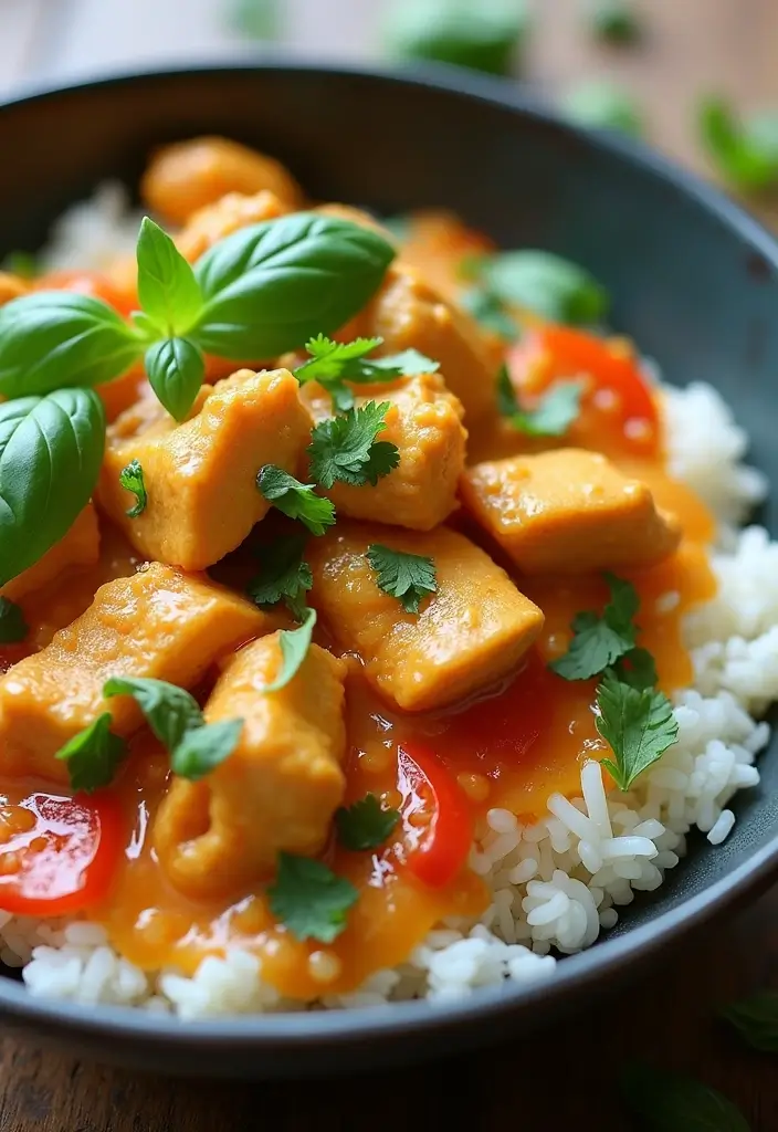 25 Healthy Prep Meals That Save You Time Every Week - 6. Thai Coconut Curry Chicken