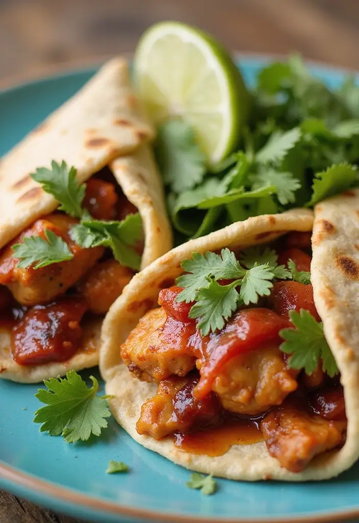 25 Healthy Rotisserie Chicken Meals You Can Whip Up Fast - 1. BBQ Chicken Wraps