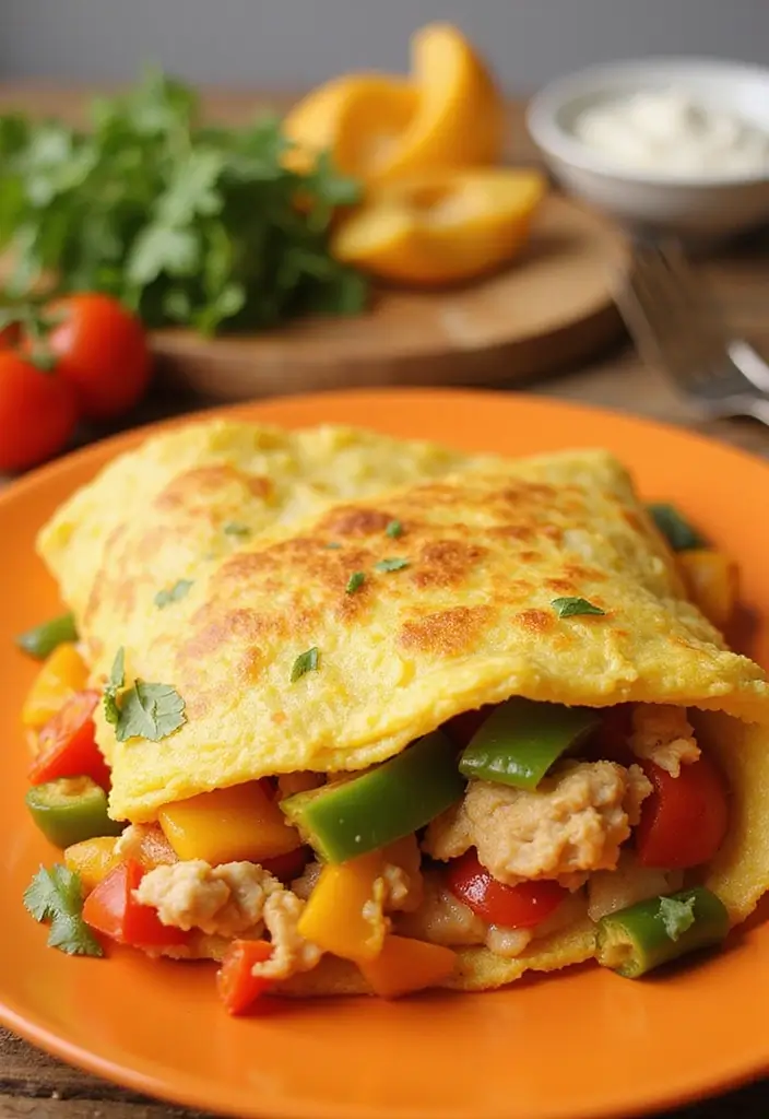 25 Healthy Rotisserie Chicken Meals You Can Whip Up Fast - 14. Chicken Omelette