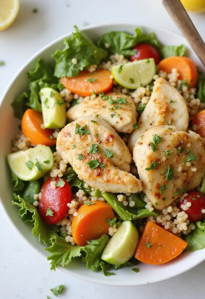25 Healthy Rotisserie Chicken Meals You Can Whip Up Fast - 22. Chicken and Couscous Salad