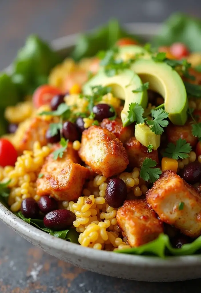 25 Healthy Rotisserie Chicken Meals You Can Whip Up Fast - 5. Chicken Taco Bowl