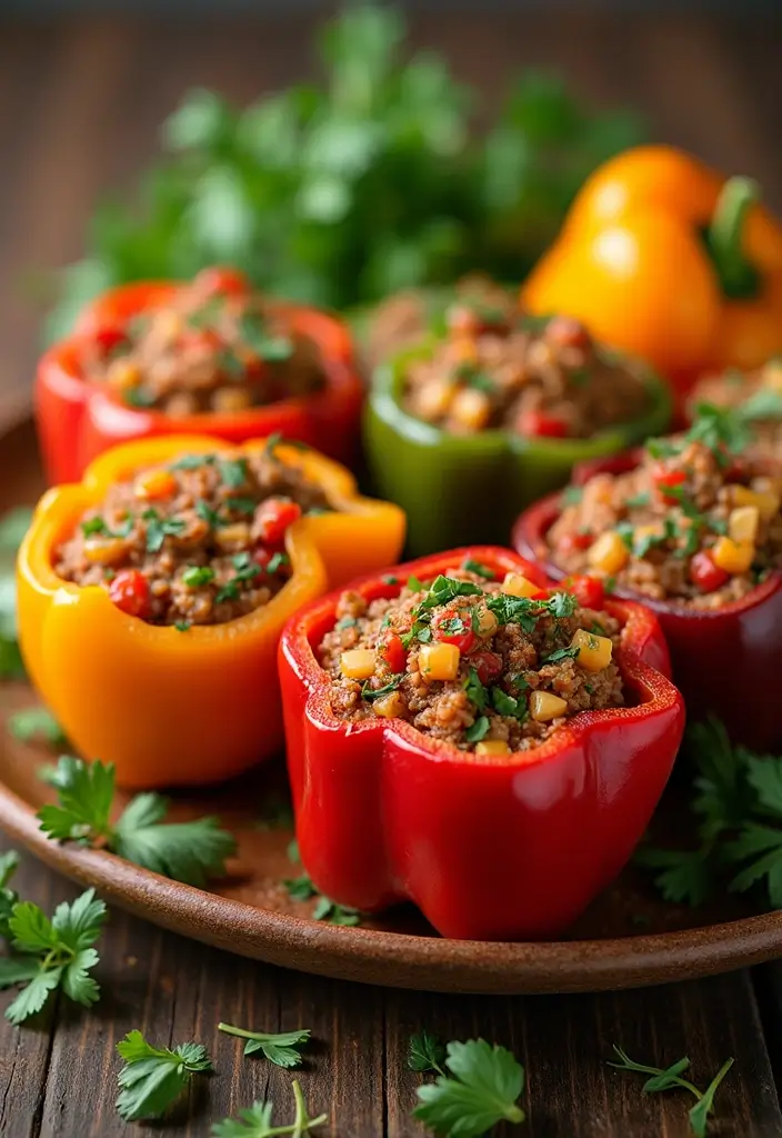 25 Healthy Simple Meals for When You’re Short on Time - 10. Stuffed Bell Peppers