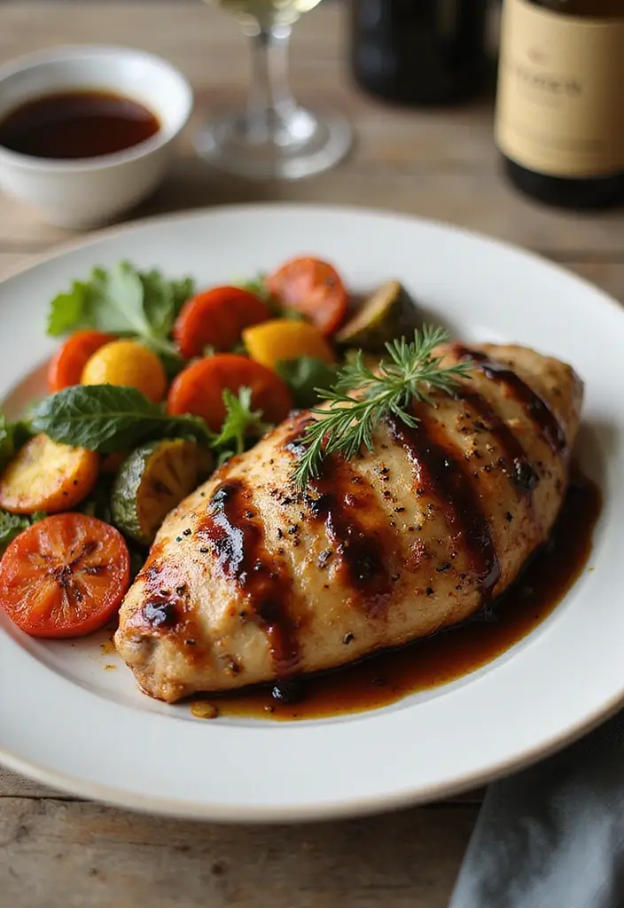 25 Healthy Simple Meals for When You’re Short on Time - 16. Balsamic Chicken with Vegetables