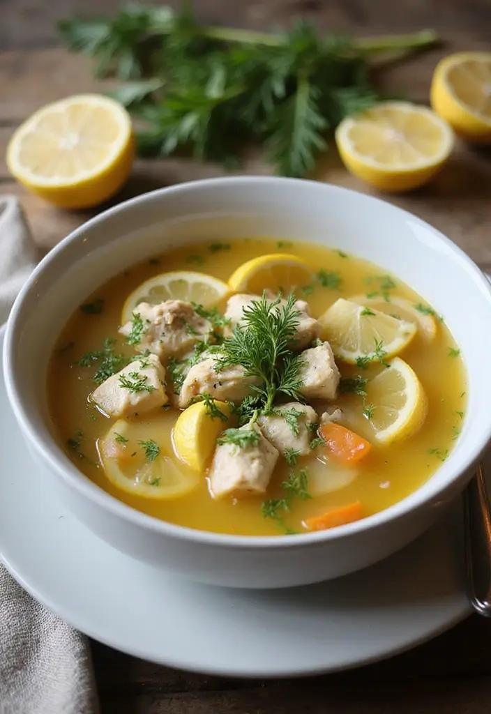25 Healthy Simple Meals for When You’re Short on Time - 17. Greek Lemon Chicken Soup