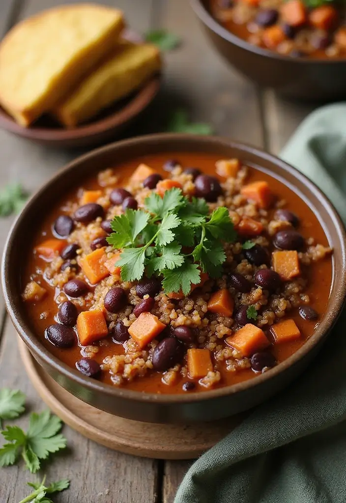 25 Healthy Simple Meals for When You’re Short on Time - 2. Quinoa and Black Bean Chili