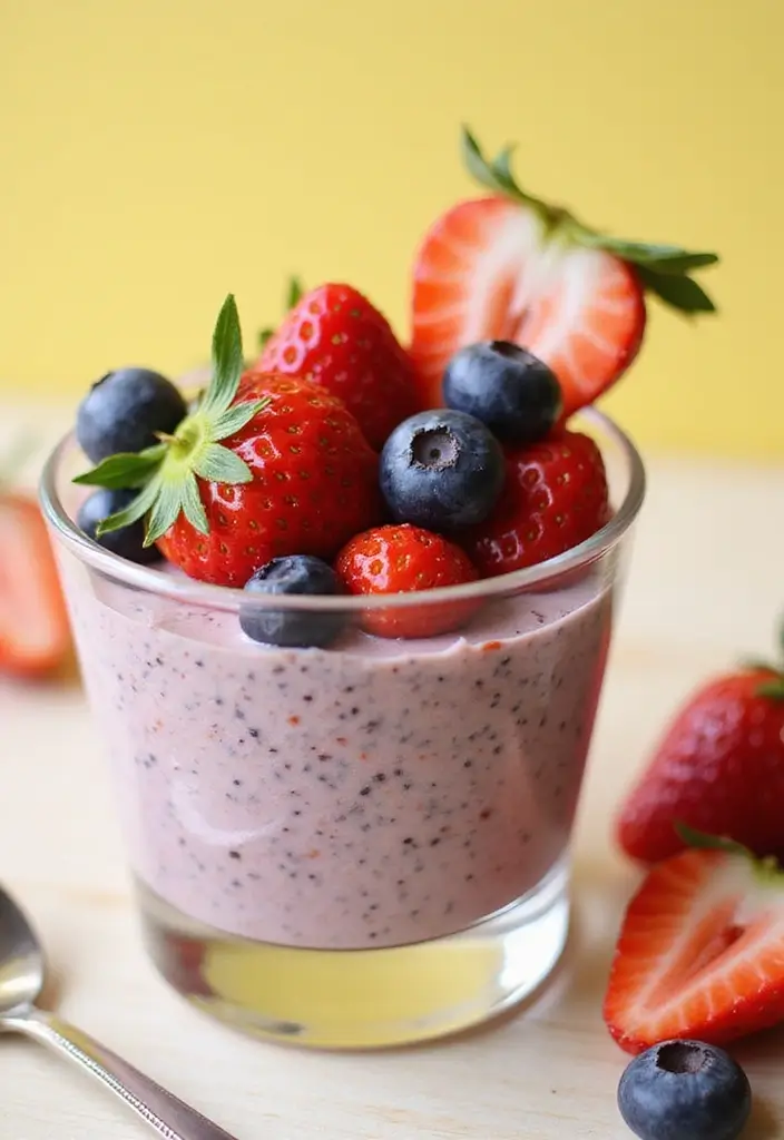 25 Healthy Simple Meals for When You’re Short on Time - 25. Berry Chia Pudding