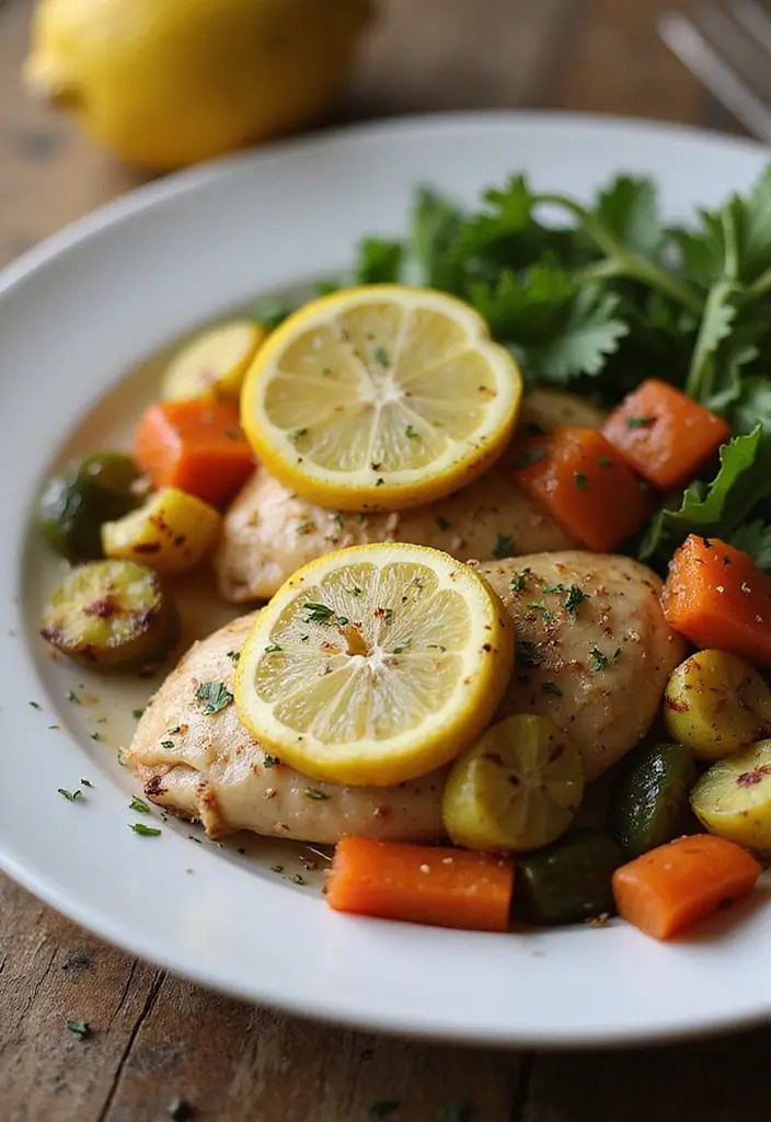 25 Healthy Simple Meals for When You’re Short on Time - 4. Lemon Garlic Chicken