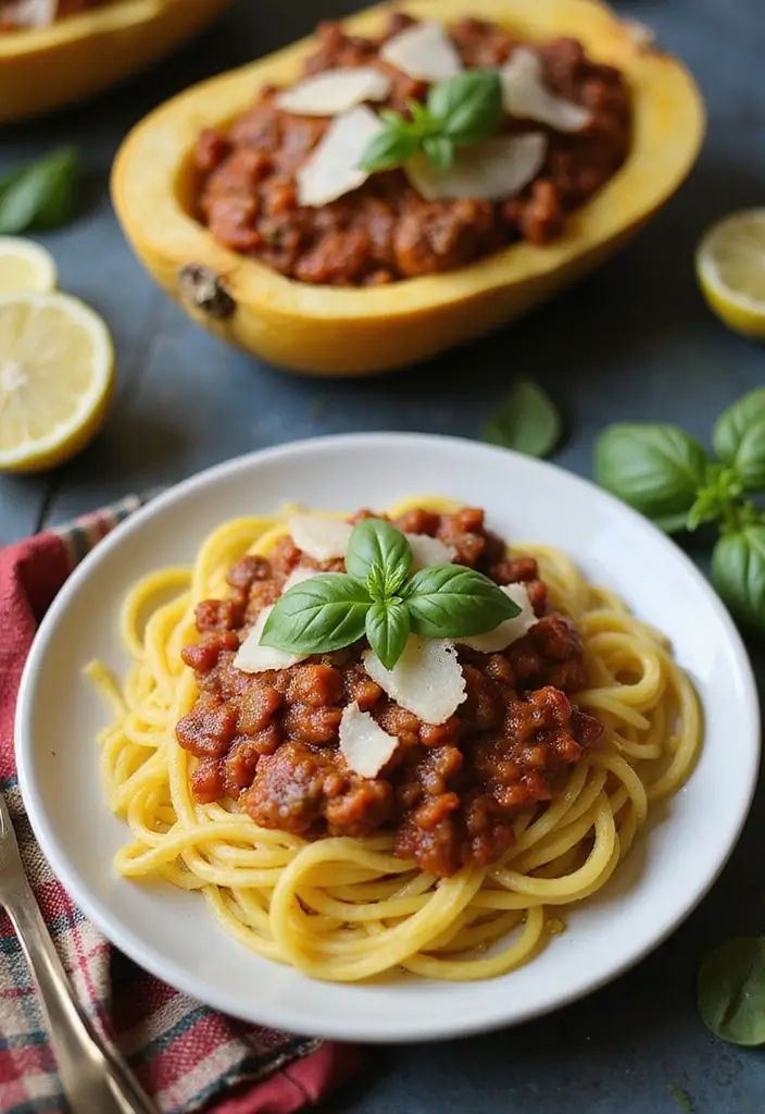 25 Healthy Simple Meals for When You’re Short on Time - 5. Spaghetti Squash Bolognese