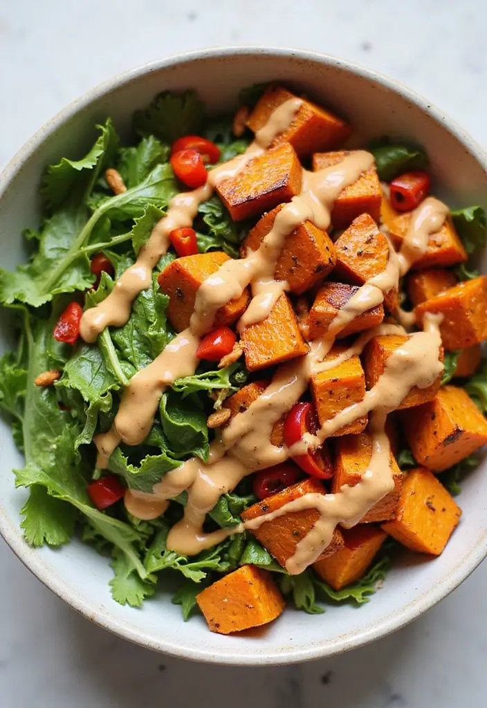 25 Healthy Supper Meals That Are Simple Yet Satisfying - 15. Thai Peanut Sweet Potato Buddha Bowl
