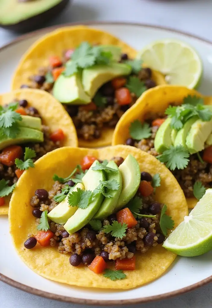 25 Healthy Supper Meals That Are Simple Yet Satisfying - 2. Quinoa & Black Bean Tacos