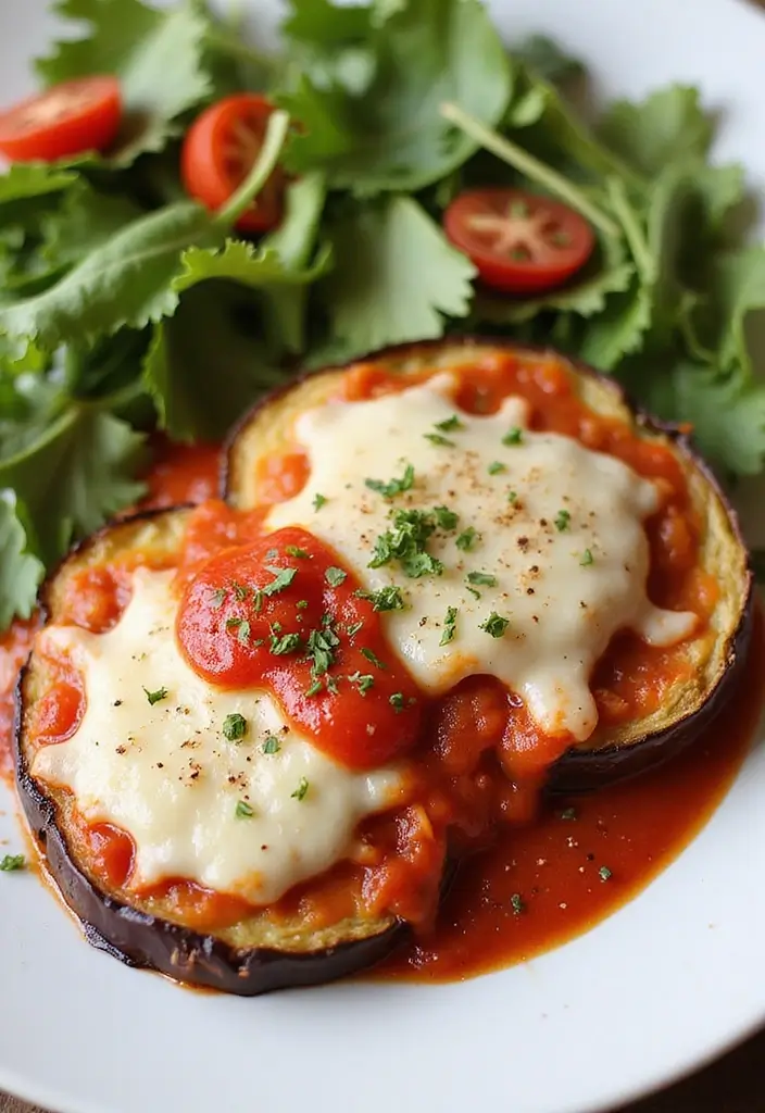 25 Healthy Supper Meals That Are Simple Yet Satisfying - 20. Baked Eggplant Parmesan