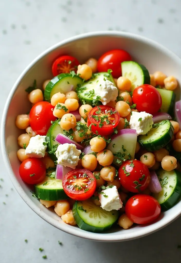 25 Healthy Supper Meals That Are Simple Yet Satisfying - 4. Mediterranean Chickpea Salad