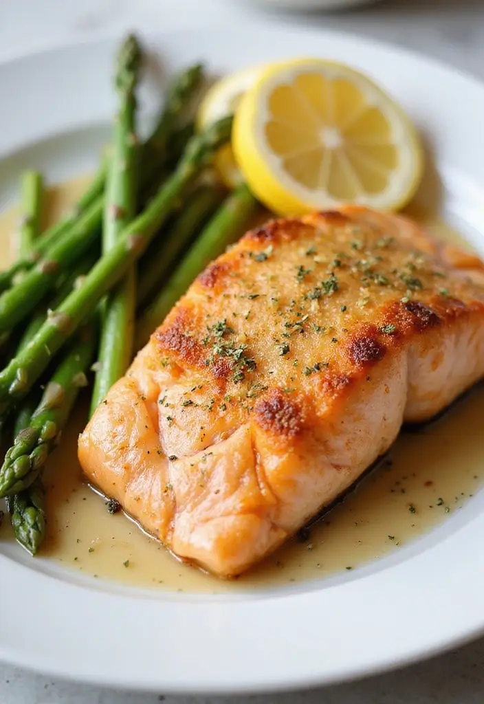 25 Healthy Supper Meals That Are Simple Yet Satisfying - 7. Baked Salmon with Asparagus
