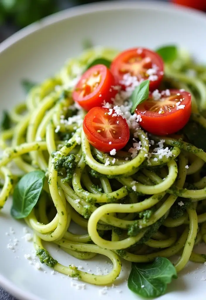 25 Healthy Supper Meals That Are Simple Yet Satisfying - 8. Zucchini Noodles with Pesto