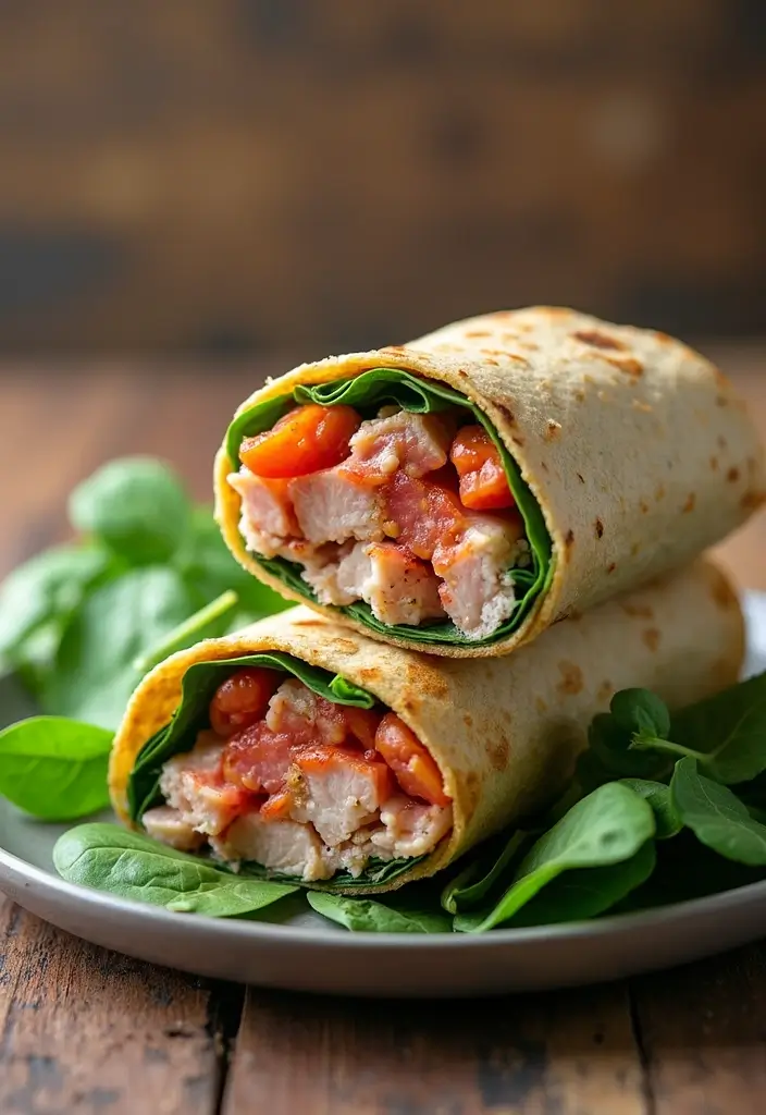 25 Healthy Supper Recipes That Hit the Spot Every Time - 16. Tuna and Spinach Wrap