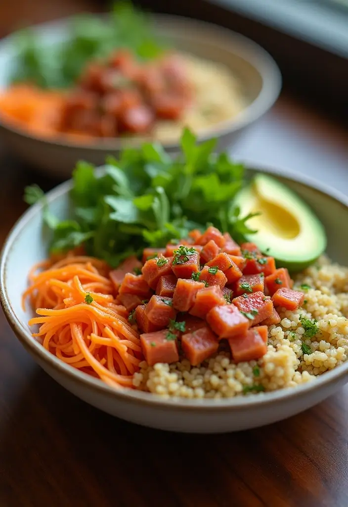 25 Healthy Supper Recipes That Hit the Spot Every Time - 2. Spicy Tuna Quinoa Bowl