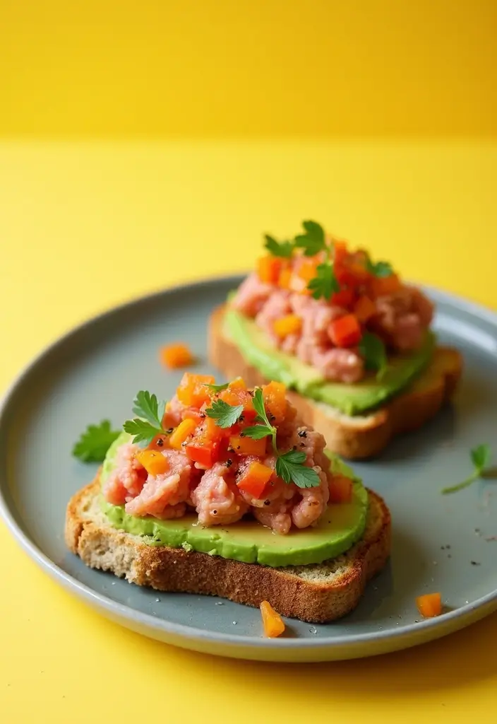 25 Healthy Supper Recipes That Hit the Spot Every Time - 21. Tuna Avocado Toast