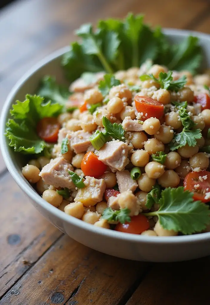 25 Healthy Supper Recipes That Hit the Spot Every Time - 9. Tuna and Chickpea Salad
