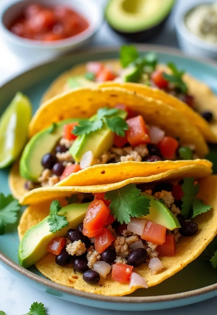 25 Healthy Tuna Meals That Are Protein-Packed and Easy - 10. Tuna and Black Bean Tacos