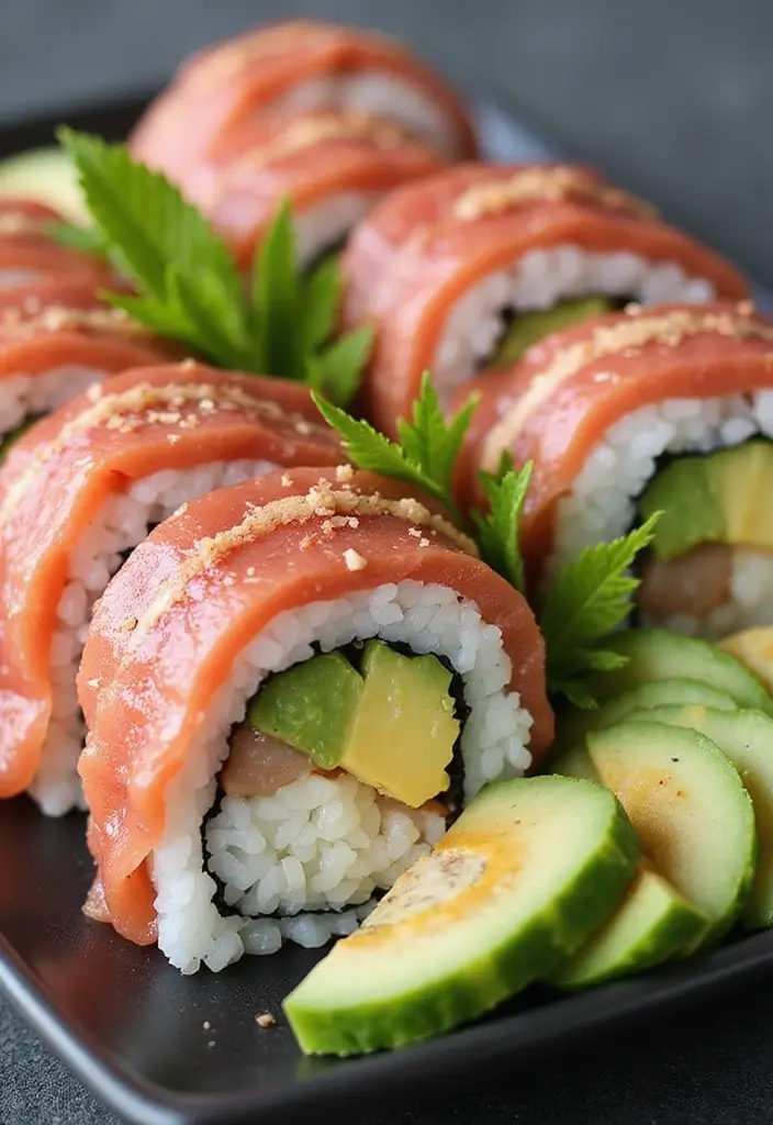 25 Healthy Tuna Meals That Are Protein-Packed and Easy - 14. Tuna Sushi Rolls
