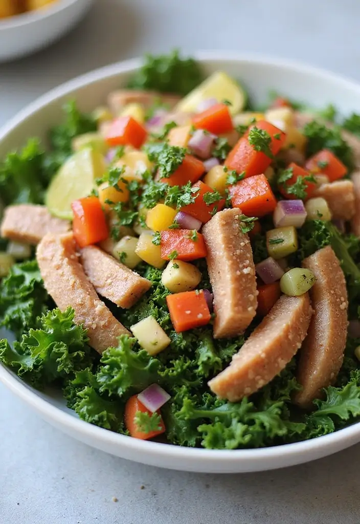 25 Healthy Tuna Meals That Are Protein-Packed and Easy - 15. Tuna and Kale Salad