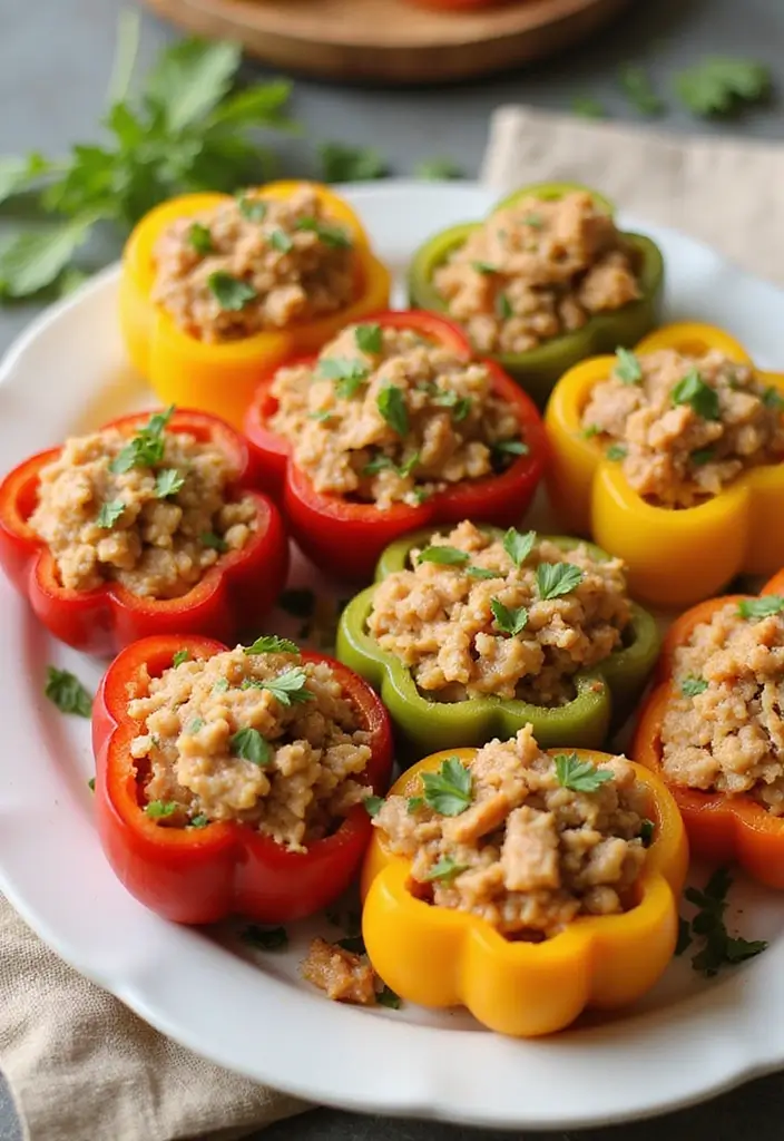 25 Healthy Tuna Meals That Are Protein-Packed and Easy - 3. Tuna Stuffed Peppers