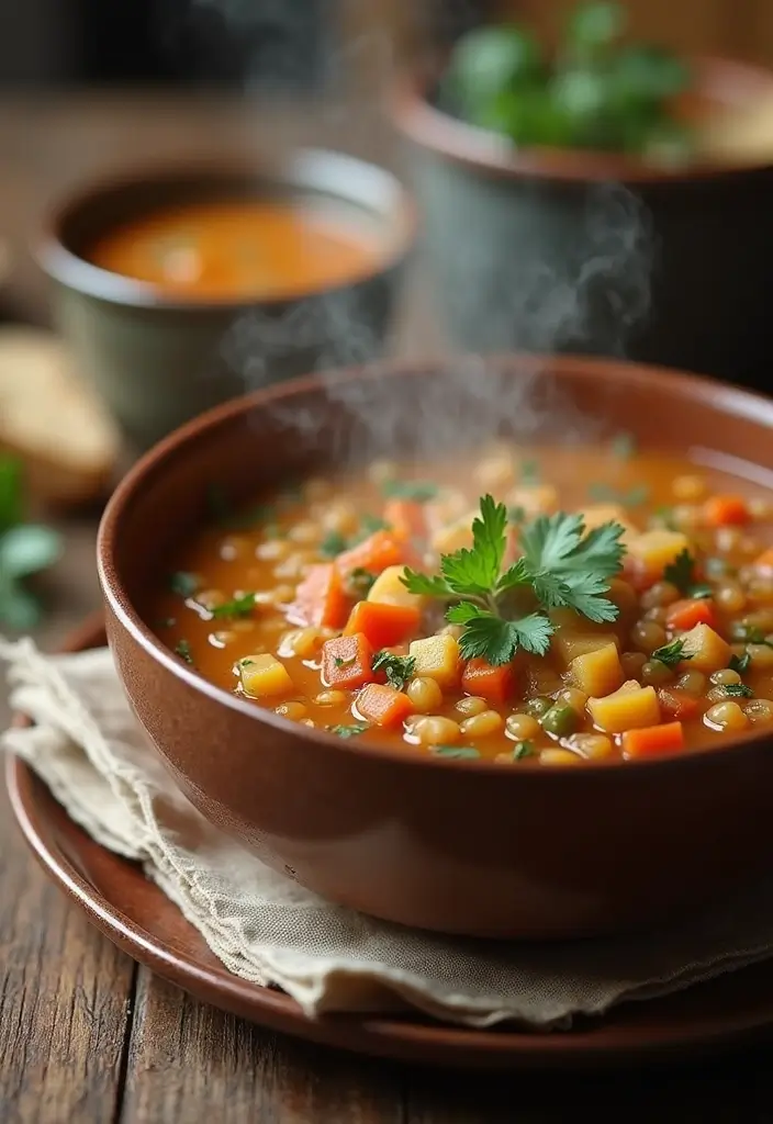 25 High Protein Healthy Meals for Energy & Muscle Gain - 6. Lentil Soup