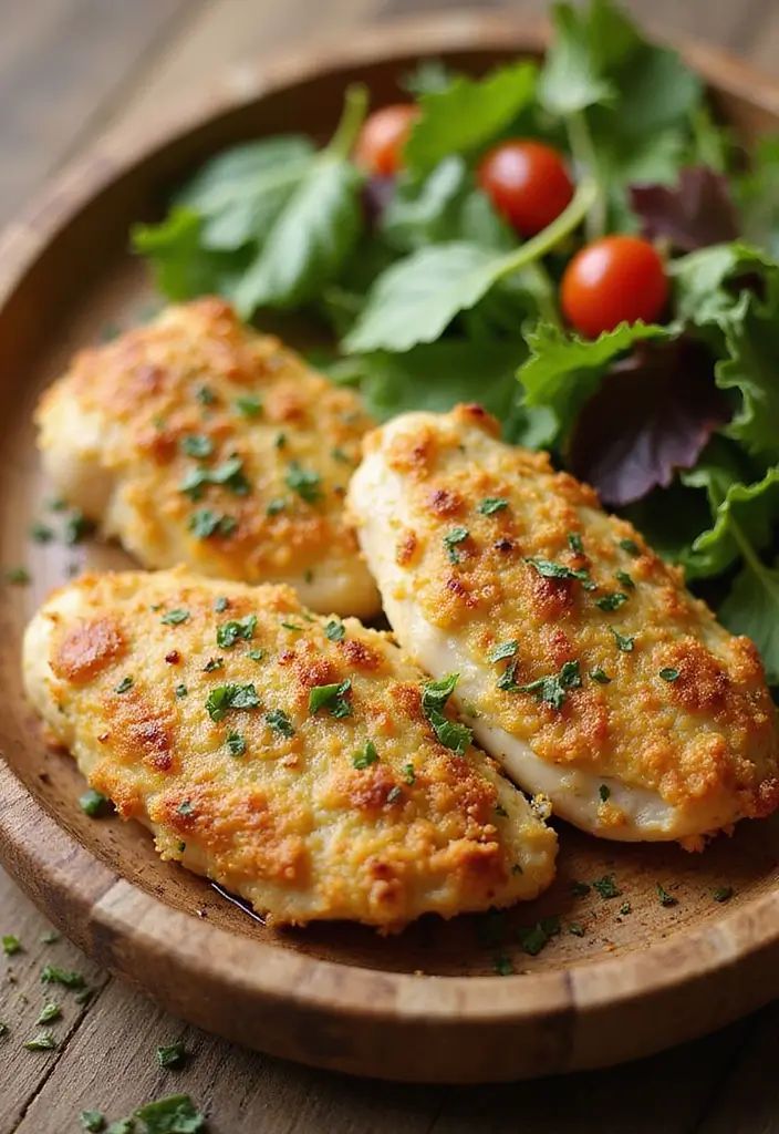 26 Healthy Chicken Meals That Are Quick and Delicious - 7. Baked Parmesan Crusted Chicken