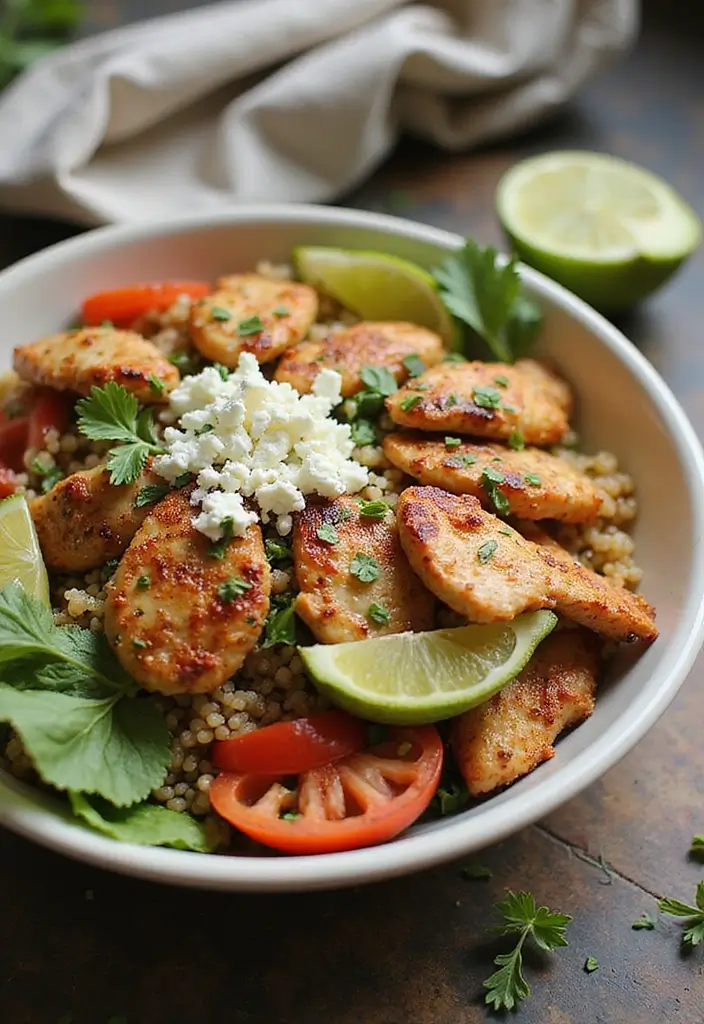 26 Healthy Winter Meals to Warm You Up from the Inside Out - 12. Mediterranean Chicken Bowls
