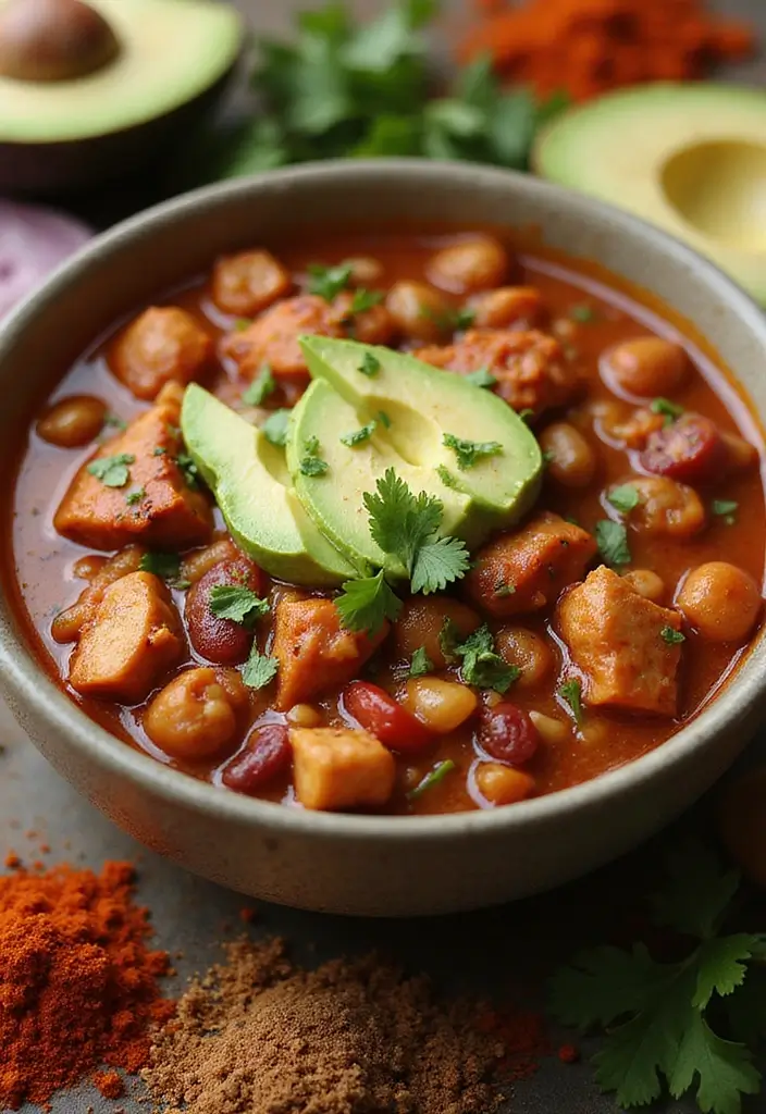 26 Healthy Winter Meals to Warm You Up from the Inside Out - 4. Spicy Chicken Chili