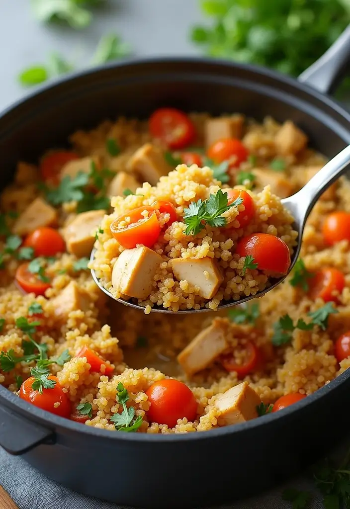 26 Healthy Winter Meals to Warm You Up from the Inside Out - 5. One-Pot Chicken and Quinoa