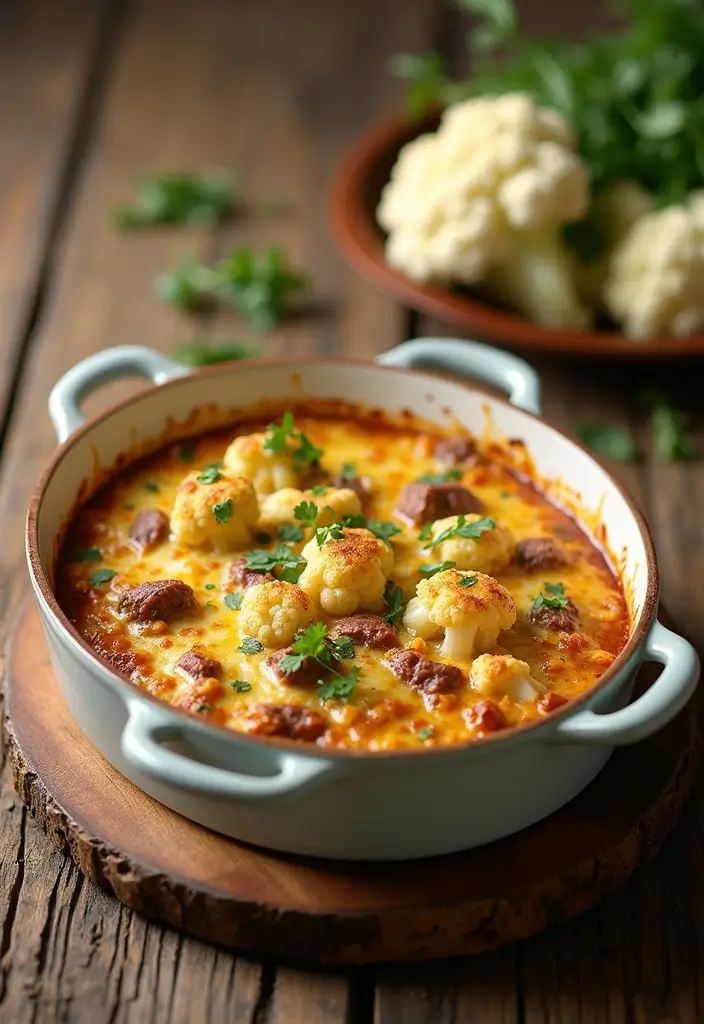 27 Healthy Beef Meals Packed with Protein and Flavor - 11. Beef and Cauliflower Casserole