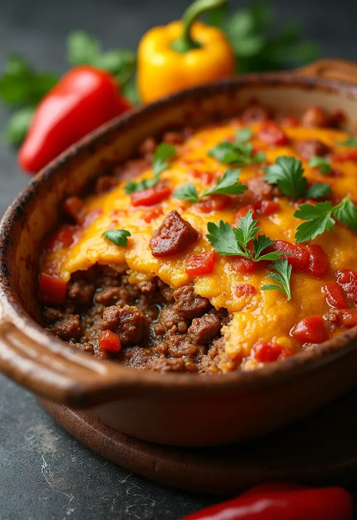 27 Healthy Beef Meals Packed with Protein and Flavor - 13. Beef and Peppers Casserole