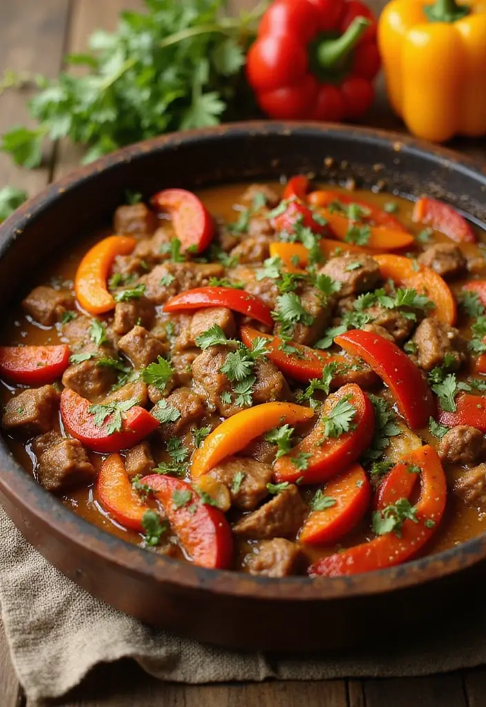 27 Healthy Beef Meals Packed with Protein and Flavor - 19. Beef and Bell Pepper Casserole