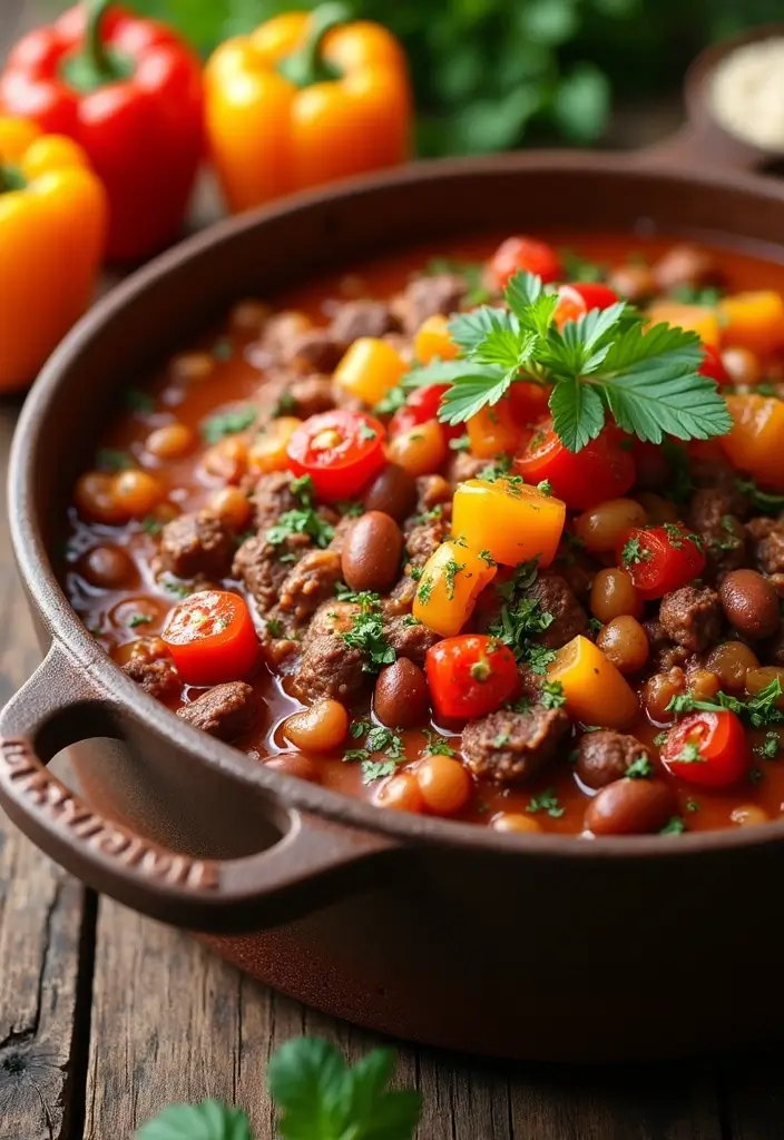 27 Healthy Beef Meals Packed with Protein and Flavor - 2. Spicy Beef and Bean Casserole