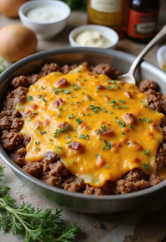 27 Healthy Beef Meals Packed with Protein and Flavor - 20. Beef and Cheddar Potato Casserole