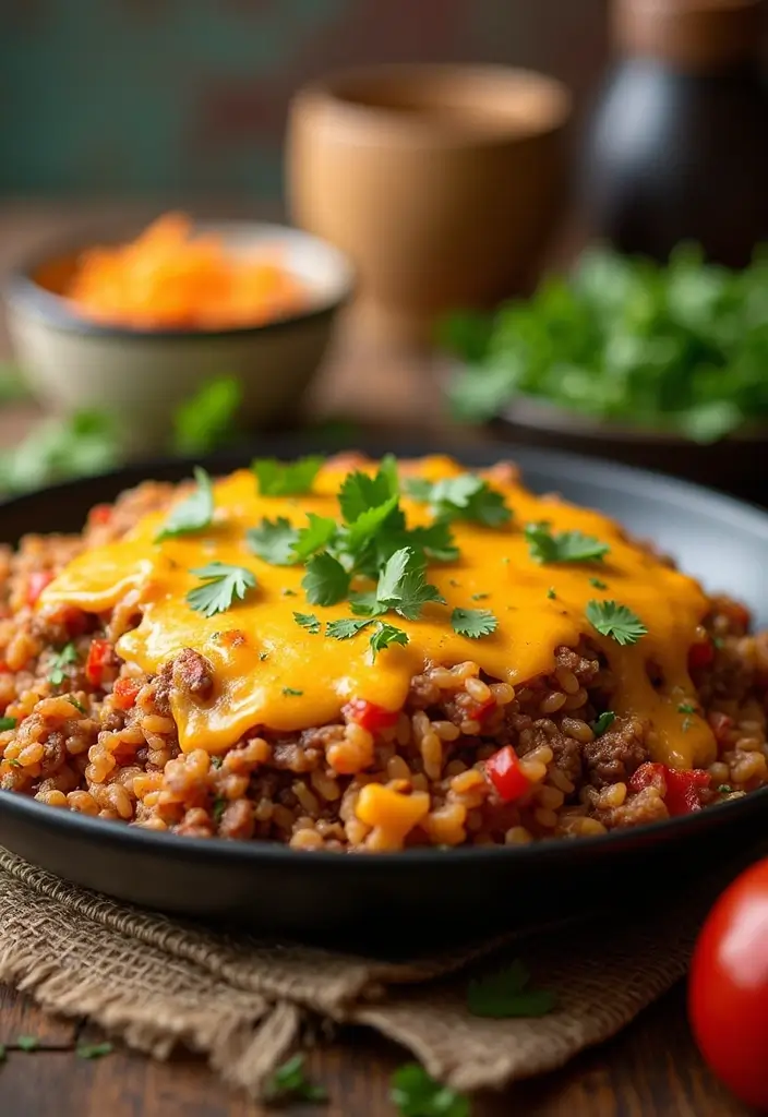 27 Healthy Beef Meals Packed with Protein and Flavor - 5. Tex-Mex Beef and Rice Casserole