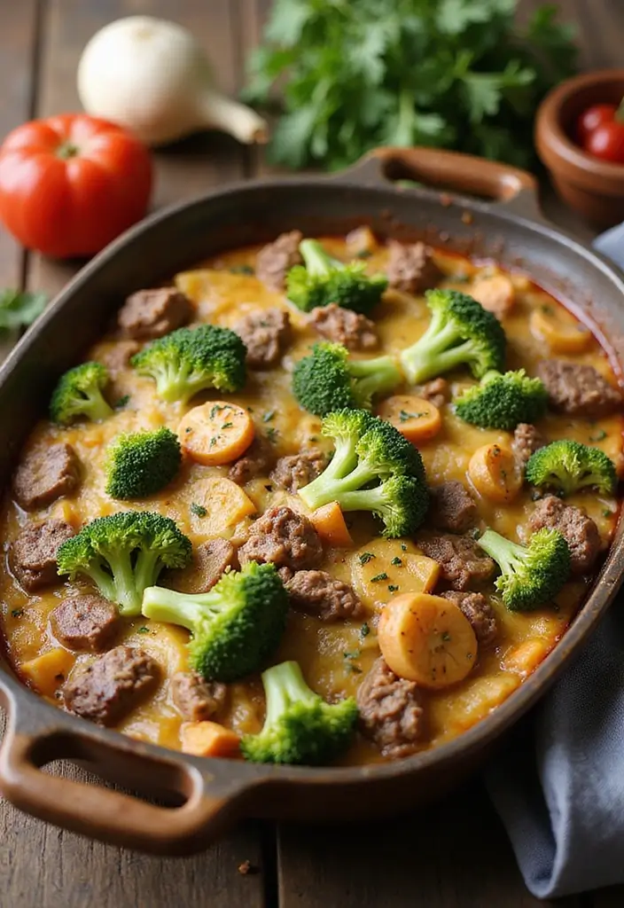 27 Healthy Beef Meals Packed with Protein and Flavor - 6. Beef and Broccoli Casserole