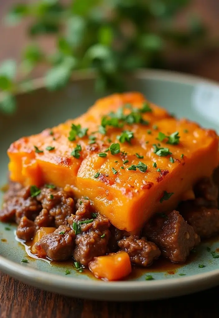 27 Healthy Beef Meals Packed with Protein and Flavor - 7. Beef and Sweet Potato Casserole