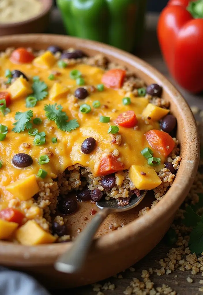 27 Healthy Casserole Meals That Are Cozy & Nourishing - 1. Quinoa and Black Bean Casserole