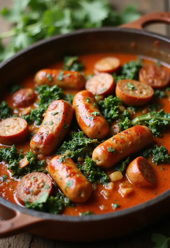 27 Healthy Casserole Meals That Are Cozy & Nourishing - 18. Spicy Sausage and Kale Bake