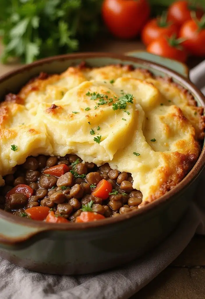 27 Healthy Casserole Meals That Are Cozy & Nourishing - 26. Beef and Lentil Shepherd's Pie