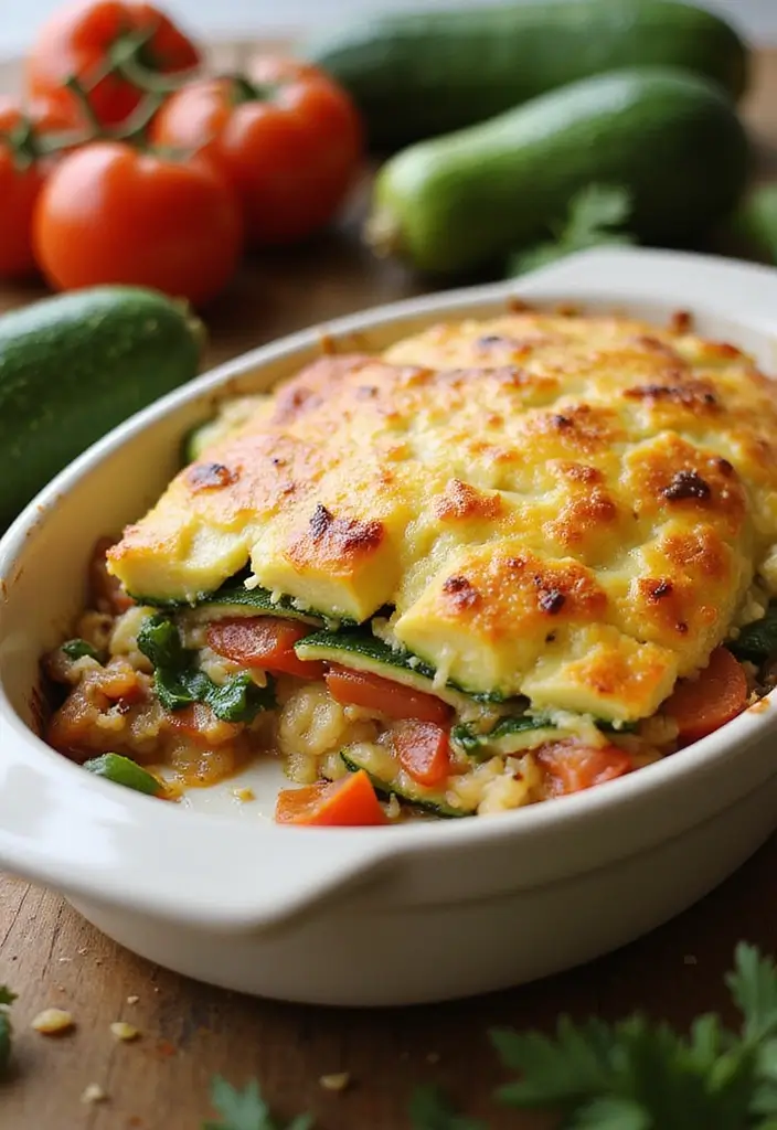 27 Healthy Casserole Meals That Are Cozy & Nourishing - 8. Zucchini and Tomato Bake