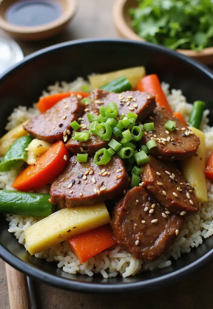 27 Healthy Crock Pot Meals You Can Set and Forget - 11. Teriyaki Beef Bowl